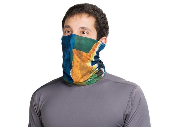 Dark Green UV  Headwear 100% Microfiber Polyester 50 * 25 Cm For Climbing