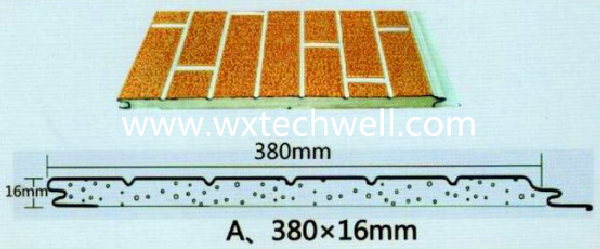 PU 16 x 380mm пенится изолированный внешний декоративный крен панели стены формируя машину