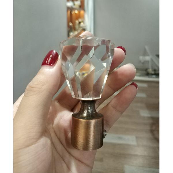 Factory directly wholesale 16/19mm 28mm metal crystal curtain rod accessories
