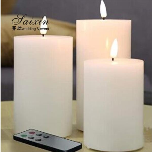 Lâmpadas Led para Centrais de Casamento Sem Chama Elegante Luz de Natal Cera Candelas de Casamento Pilares