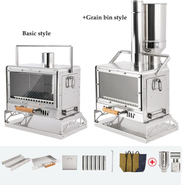 Stainless Steel Portable Foldable Heating Camp Stove for Outdoor Camping Graden Sets