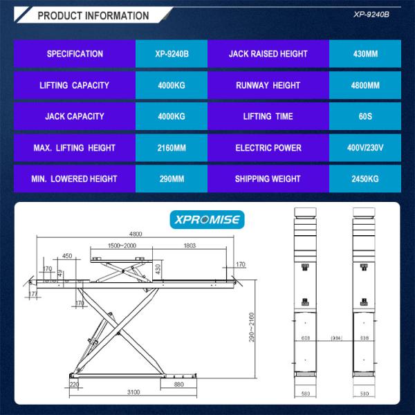 3d Wheel Alignment Used Hydraulic Scissor Car Lift Suitable For Vehicle Repair And Tire Changer