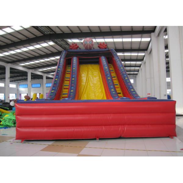 Spiderman inflatable dry slide Marvel super spiderman red classic cartoon inflatable standard slide on sale