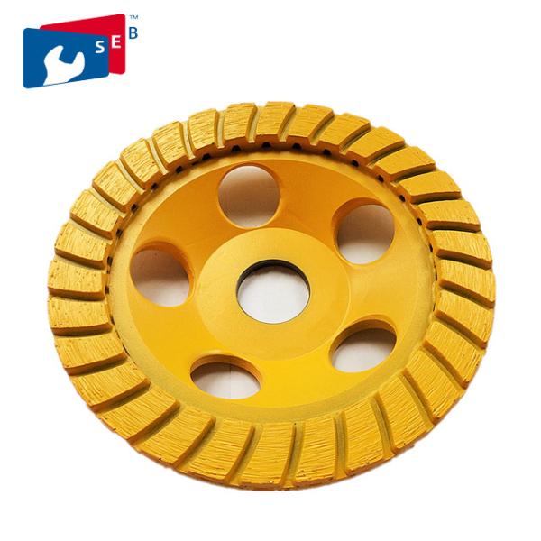 Durable Diamond Cup Wheel , Tile Marble 7 Inch Concrete Grinding Wheel