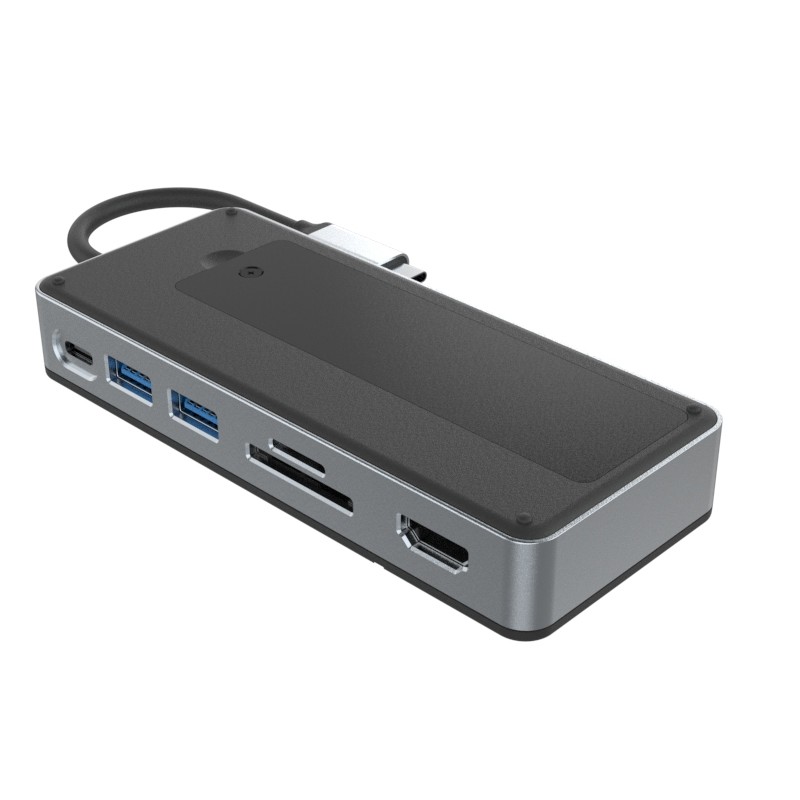 Дисплейлинк Thunderbolt Dock USB C Docking Station с магнитным корпусом скорость передачи 10 Гбит/с для NVMe SSD
