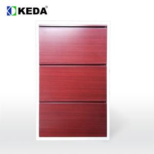 Assemble 0.2 Cbm Metal Steel Home Storage 3 Layer Shoe Cabinet