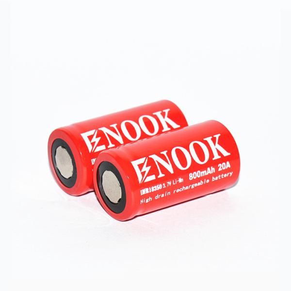 800mAh 20amp IMR 18350 Battery Rechargeable 3.7V Li Ion Battery Cell