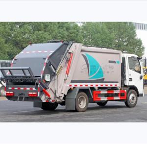 Compactor de aço carbono eléctrico caminhão de lixo 8280 kg Peso bruto do ve