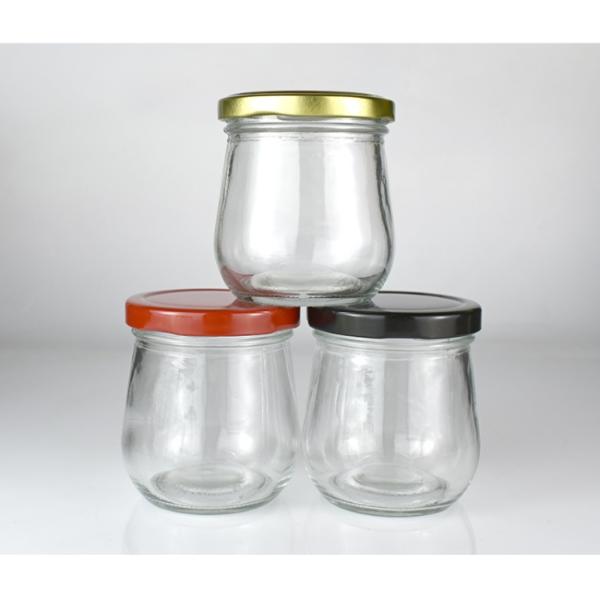 Опарникы рта 200ml природы ODM OEM белые прозрачные большие стеклянные с крышками