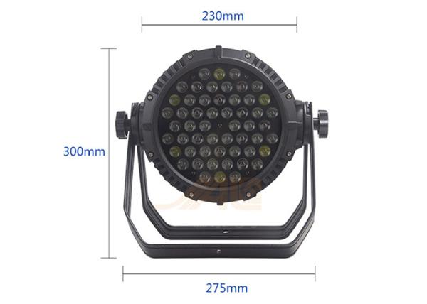 a luz impermeável do diodo emissor de luz de 54x3W RGBW conduziu a fase de luz da paridade
