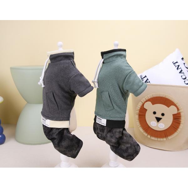 Comfortable Dog Jumper Coat Warm 2 Layers Fleece Lined Classic Knitted Winter Clothes