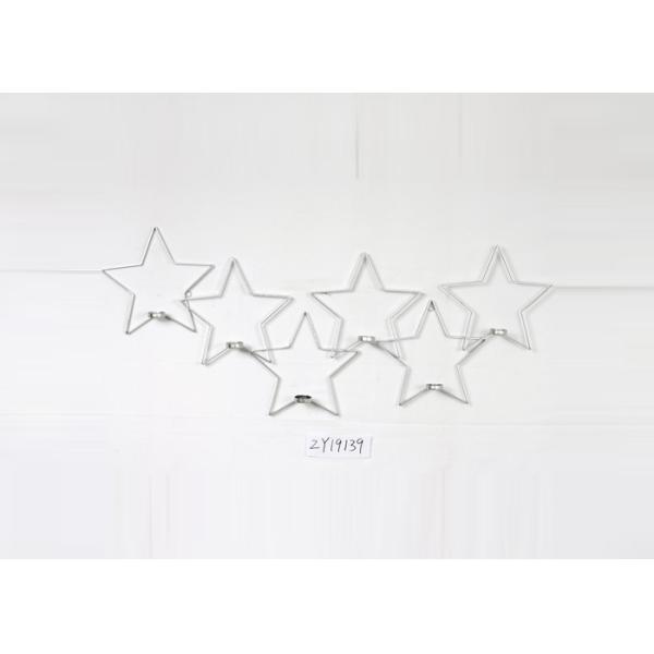 LED Wax Gold Silver Sconce Metal Star Candle Holder