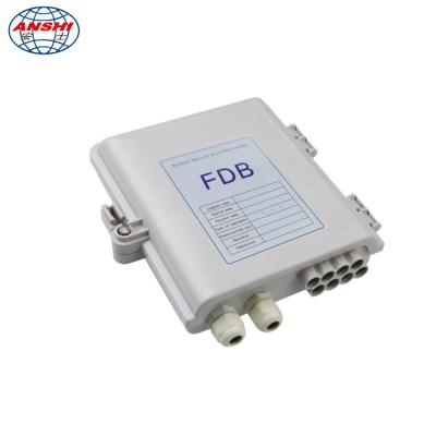 caixa de distribuição da fibra da montagem da parede de 8 núcleos com a caixa exterior impermeável do FAT do divisor do PLC