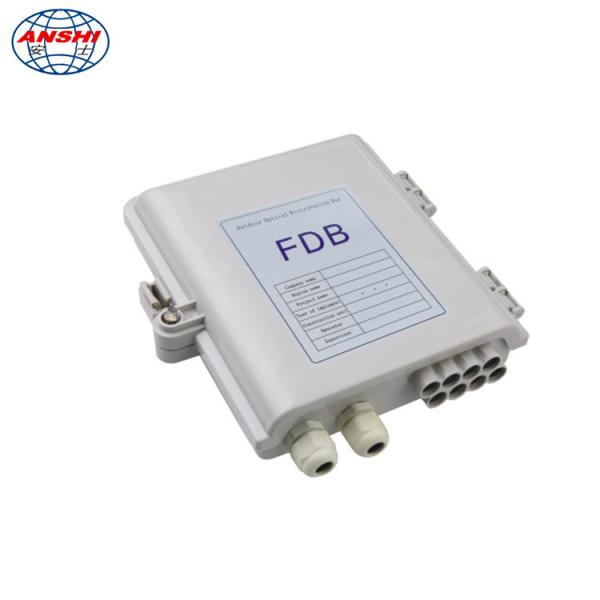 caixa de distribuição da fibra da montagem da parede de 8 núcleos com a caixa exterior impermeável do FAT do divisor do PLC