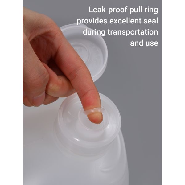 Patented Design Empty Plastic Cooking Oil Bottle with Oil-Backflow Lid Laundry Detergent Liquid Soap Packaging Jugs