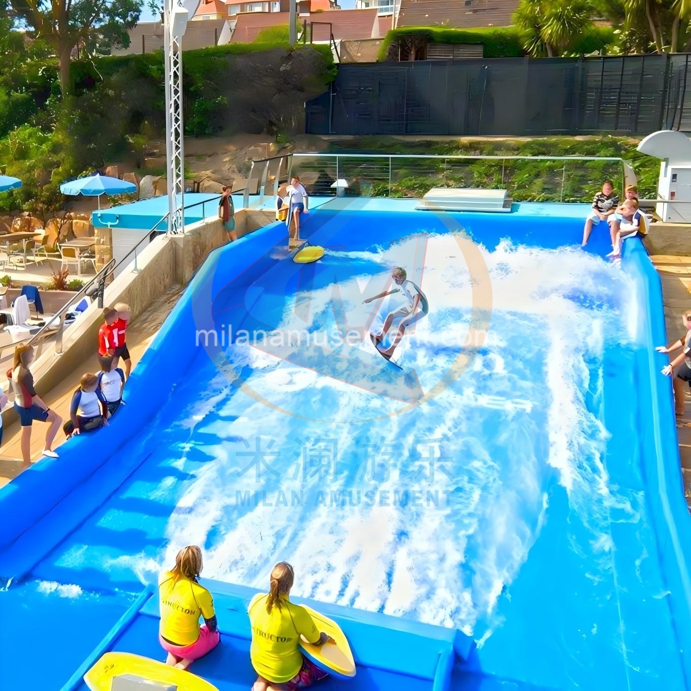 Thrilling Water Surfing Machine Flow rider surfing pool