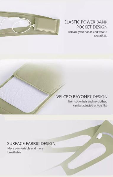 65Degree Heat Belt For Back Pain , ODM Waist Heating Pad Belt For Gift OEM