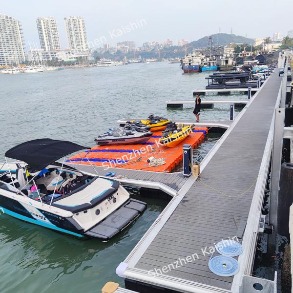 Doca do porto de Marine Floating Dock Waterproof Decking da liga de alumínio de Kaishin