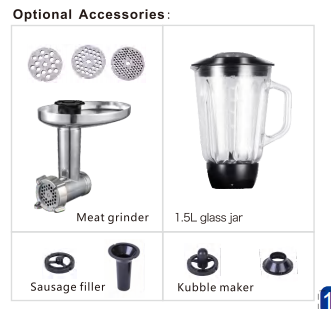 Dough Mixer，Stand Mixer-12 speeds 12L bowl 200W