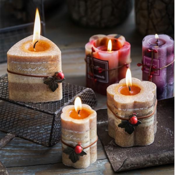 Wedding Handmade Home Scented Candles Soy Wax Luxury Pillar Scented Candles