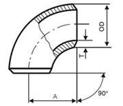 Локти пробки нержавеющей стали 180 градусов, LR СТАРШИЙ/90 проталкивают DN50 SCH40S SCH160