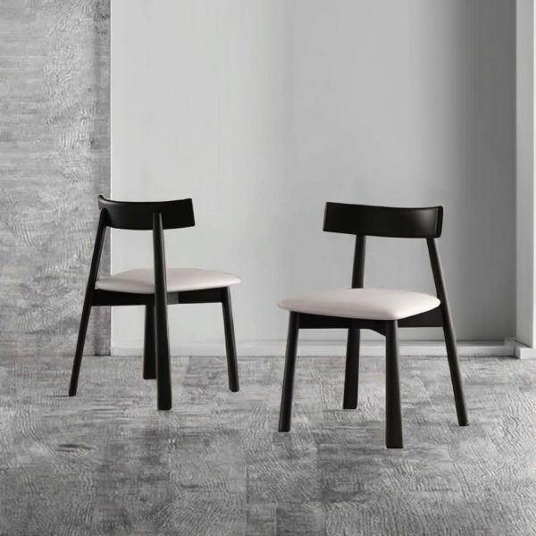 OEM Modern Backrest Upholstered Chair Restaurant Apartment Villa Bar Hotel Ergonomic Leather Chair Wooden Dining Room Chair