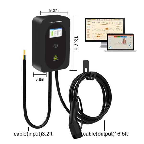 1 / 3 Фаза Wallbox Домашняя электромобильная зарядная станция 220V / 380V с OCPP 1.6 WIFI 4G LAN RFID