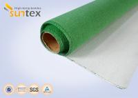 Única tela revestida verde da fibra de vidro do plutônio do lado (poliuretano)