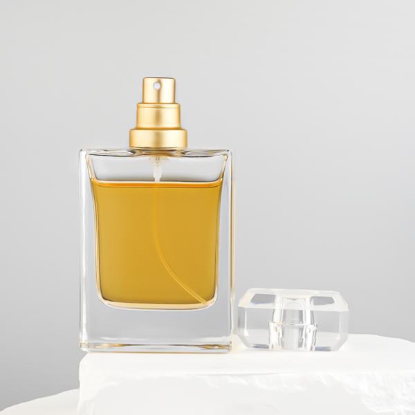 100ml Round Clear Glass Perfume Bottle with Magnetic Cap