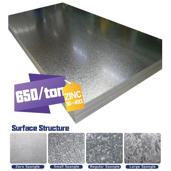 Las hojas de hierro galvanizadas planas de 100 mm - 4200 mm