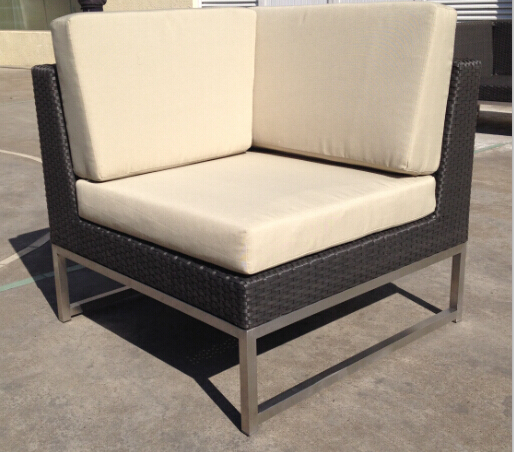 outdoor furniture rattan modular sofa stainless steel --16200