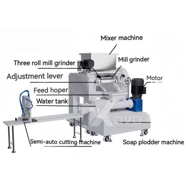 100-120kg/Hour All In One Mini Bar Soap Making Machine For Small Business