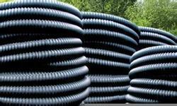 PE / PP Sweage Plastic Pipe Extrusion Line High Speed PLC Control