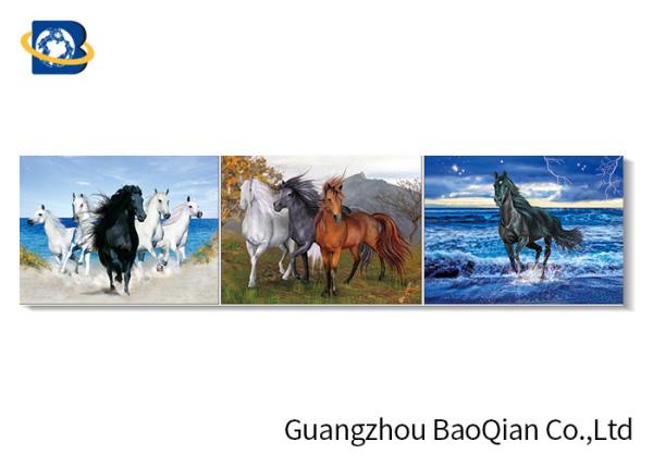 Horse Stock Free Sample Poster With MDP Frame , Pet Lenticular 3d Pictures For Home Decor