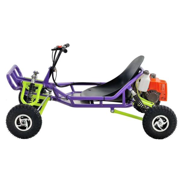 Fuel-Powered Fun Aotong Motor's 63cc Go Kart Dune Buggy with Chain Drive Transmission