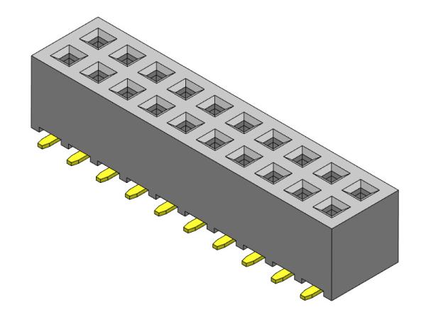 2.00mm Low Profile Female Header SMT TYPE 2*2PIN To 2*40PIN