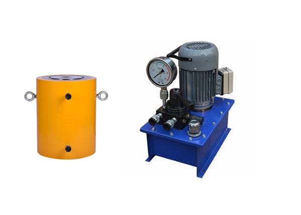 Double Acting Industrial Hydraulic Cylinder , Electric Hydraulic Jack Large Tonnage