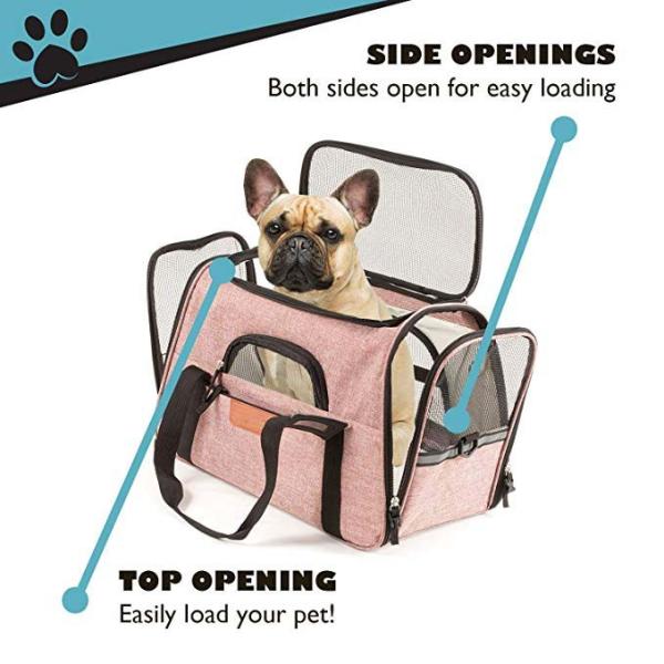 Durable Airline Approved Pet Carrier Bag For Biking / Travel OEM/ODM Acceptable