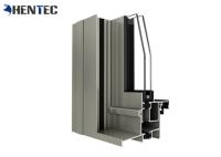 Extrusions thermiques de châssis de fenêtre en aluminium de représentation de coupure avec la poudre enduite