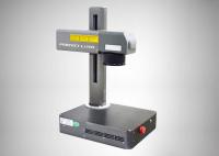 Máquina de marcação a laser de fibra de metal de pequeno volume velocidade rápida mesa 30-60 khz