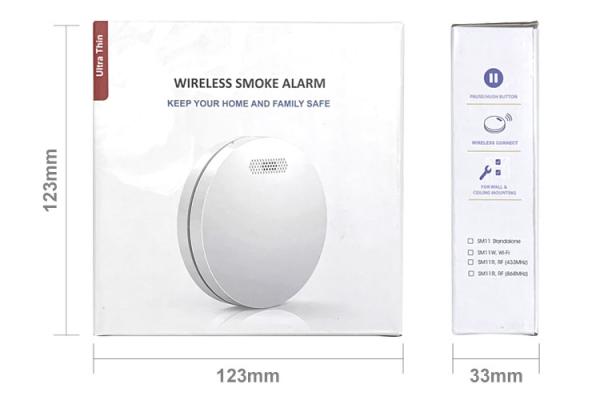 3 Years Battery Wireless Interconeted Smoke Alarms Detector Smok Alarm With ABS Material