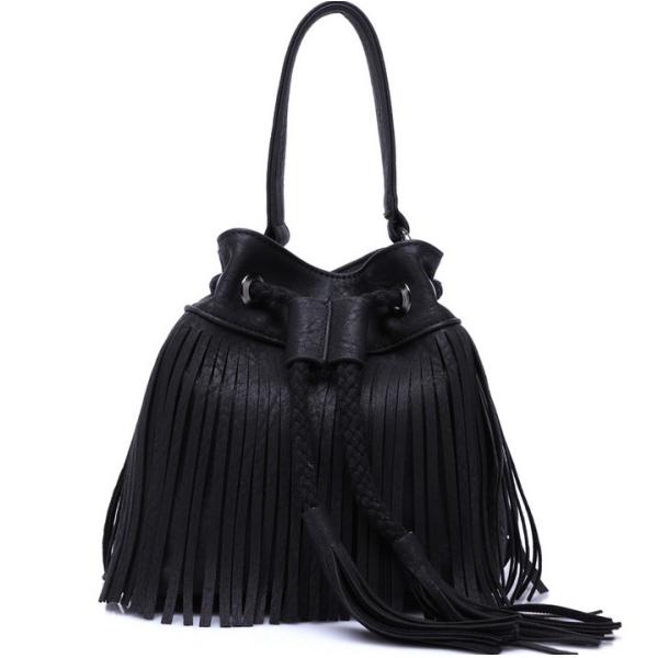 2016 summer new Korean version of Mobile Messenger bag fashion wild tassel bucket Ms. influx of women