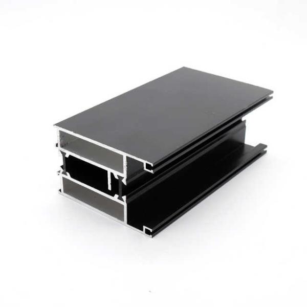Thermal Adiabatic Bespoke Black Anodized Aluminium Door Profiles
