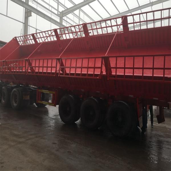 Customized Semi-Trailer Utility Side Lifting Dump Semi Trailer 13T 14T 16T 18T Axle