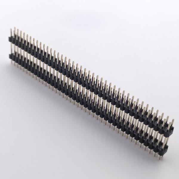 Male  2X30P Straight  2x40P Male And Female Headers Dual Plastics For PCB Mounting