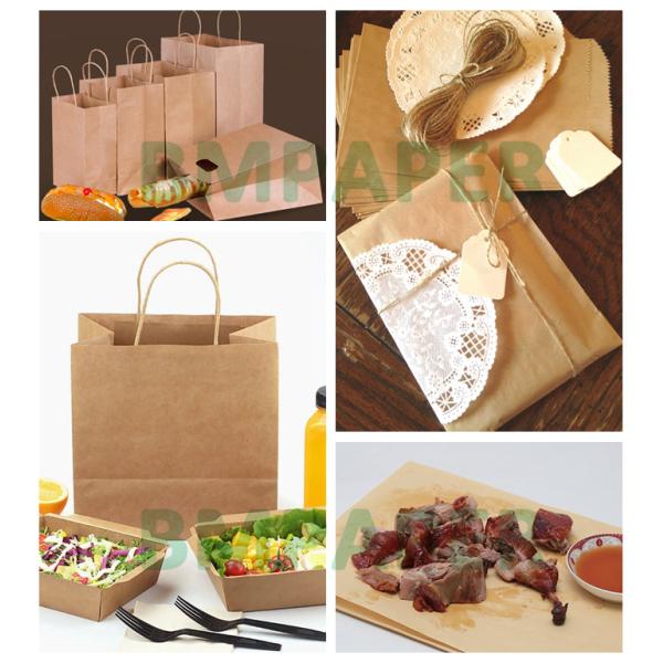 70gsm Brown natural kraft paper roll For Gift Wrapping 48'' 60'' X 6000'' Long