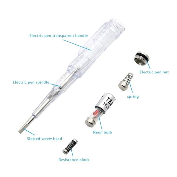 14cm 19cm Electrical Tester Screwdriver 220V Electrical Cable Accessories Waterproof Induced