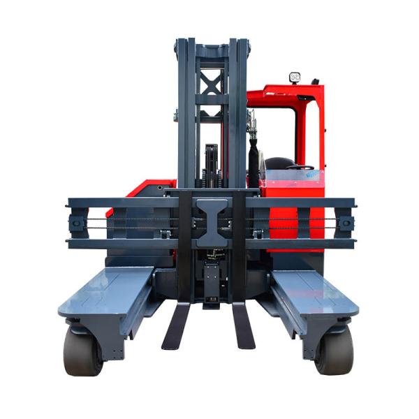 MAX 8m lifting height seated multi direction electric forklift 4-direction reach truck for narrow aisle