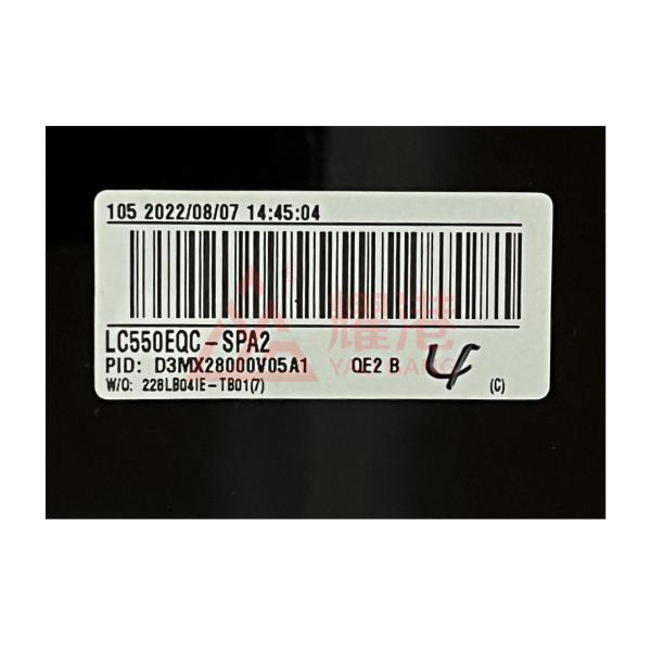 55 Inch LG LCD Panel LC550EQC-SPA2 With IPS Technology OEM 60Hz Refresh Rate
