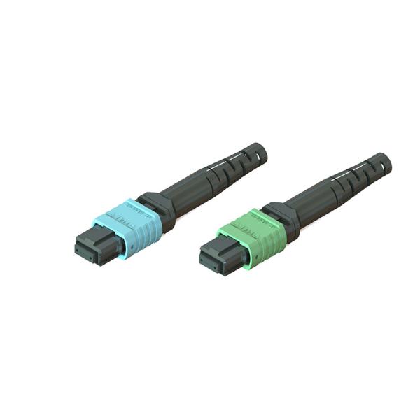 High Precision MPO Fiber Optic Connector 3.5mm Multimode / Single Mode Fiber Type